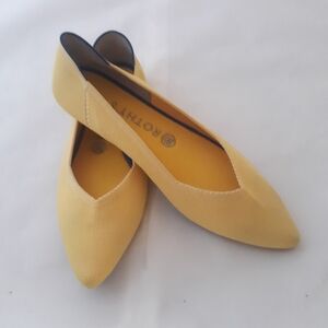 Rothys The Point Sunshine Marigold Ballet Flats 9.5